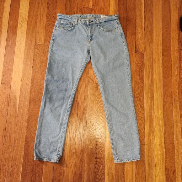 Rag & Bone Featherweight Dre Low-Rise Slim Fit Boyfriend Jeans in Blossom Sz 27 - Picture 3 of 11